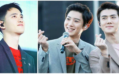 Chanyeol , Sehun e D.O. EXO